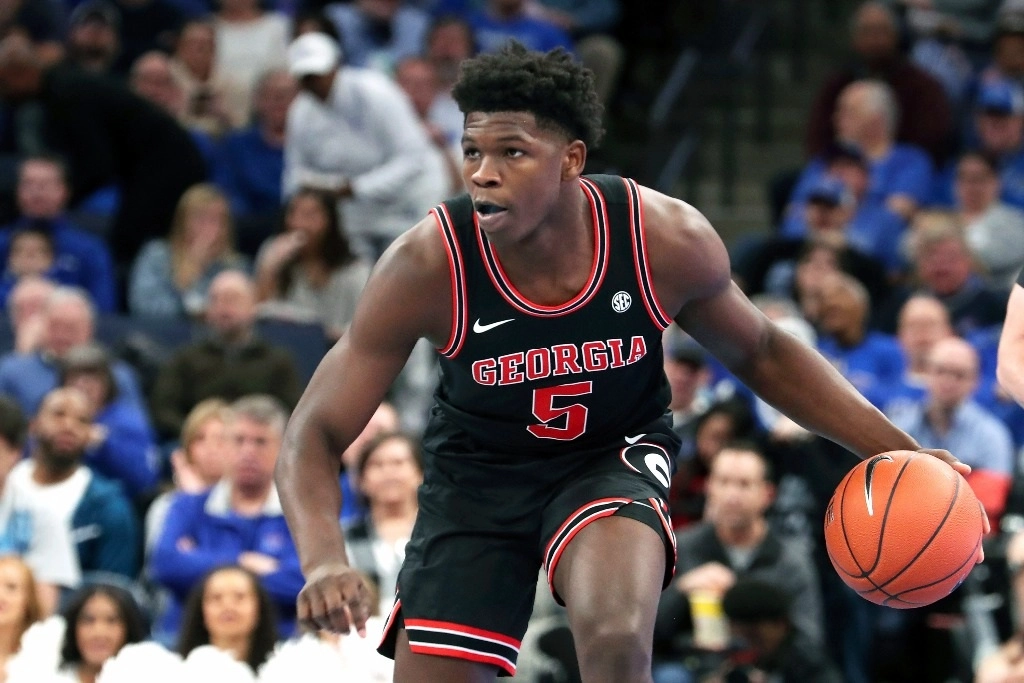 Anthony Edwards fue escogido como primera selección del Draft. Foto Ap