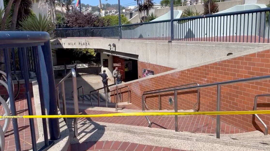 Una persona murió y otra resultó herida en un tiroteo en el Metro de la ciudad de San Francisco, el 22 de junio de 2022. Foto tomada de un video difundido en Twitter 