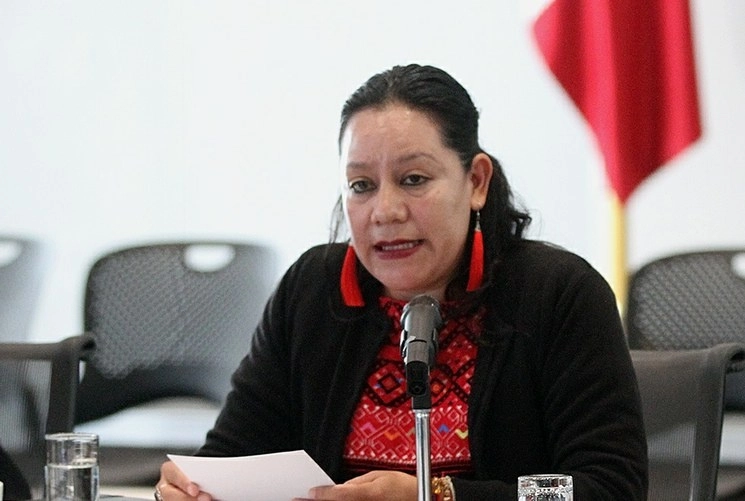 La secretaria María Luisa Albores. Foto María Luisa Severiano / Archivo