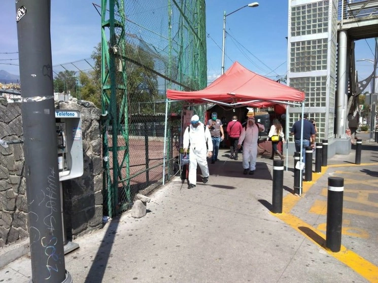Imagen de los trabajos realizados este miércoles. Foto La Jornada