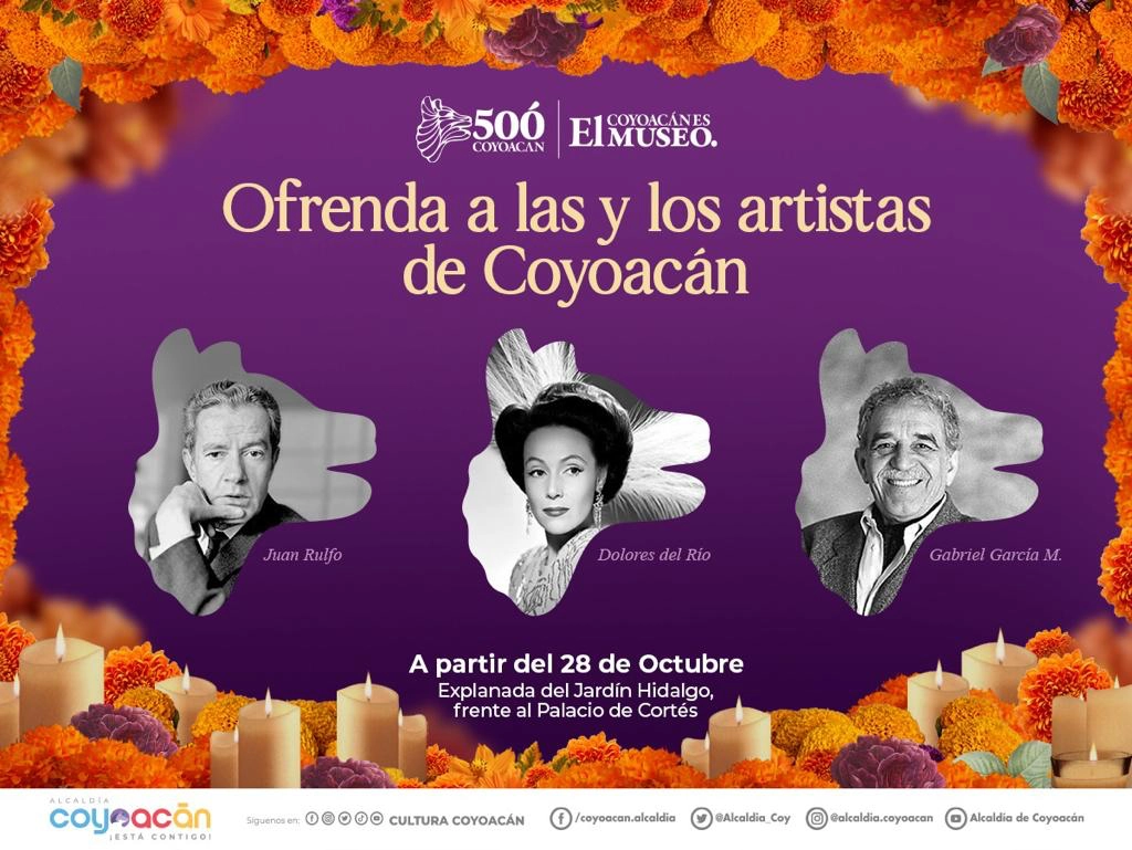Cartel que difundió la alcaldía Coyoacán para anunciar el evento.