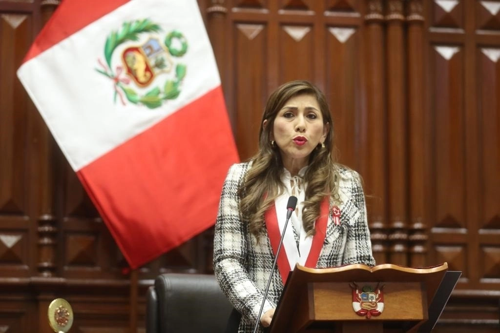 Lady Camones, presidenta del Congreso de Perú pertenece al partido opositor Alianza para el Progreso. Foto Europa Press