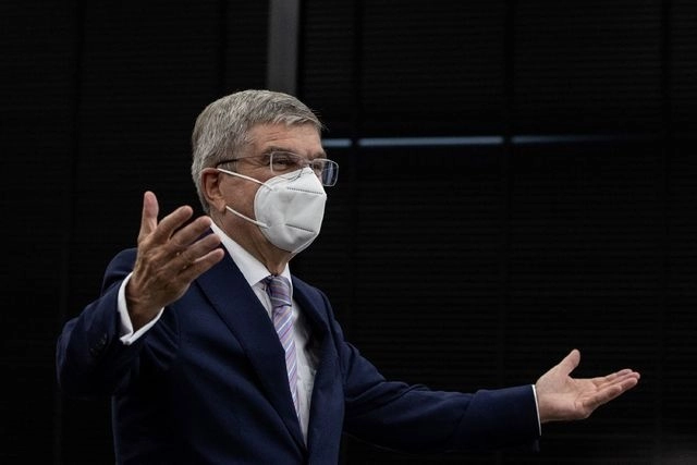 "Han logrado hacer de Tokio la ciudad mejor preparada de todos los tiempos para unos Juegos Olímpicos", afirmó el presidente del Comité Olímpico Internacional, Thomas Bach. Foto Takashi Aoyama / Pool / Afp