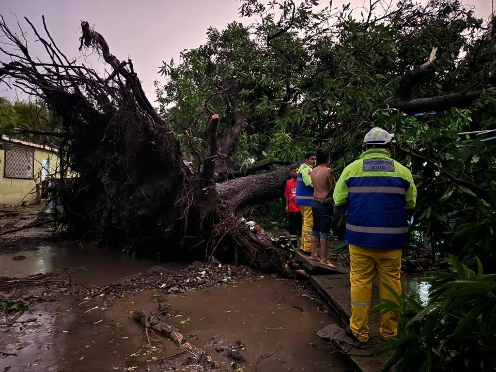 En varias colonias del norte de la ciudad de Colima se reportó el corte al suministro de energía eléctrica que duró varias horas. Foto cortesía UEPC