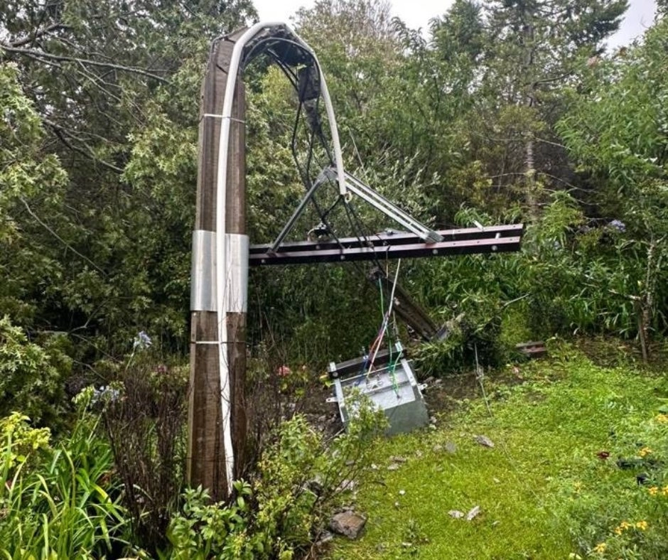 Afectaciones al servicio de energía eléctrica en Nueva Zelanda. Foto tomada de la cuenta de Twitter @Vectorltd