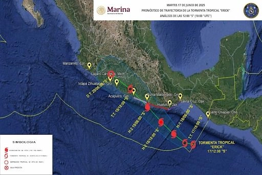 Se ha emitido la alerta y se han suspendido actividades marítimas y las playas deben de estar cerradas a actividades recreativas.