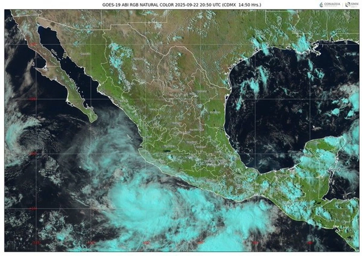Los modelos de pronóstico indican que, mañana, 'Narda' podría intensificarse a huracán. Imagen tomad de la cuenta de X