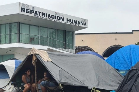 De enero a la fecha, el gobierno estadunidense retornó a México a 56 mil migrantes, en su mayoría centroamericanos. Foto Julia Le Duc / Julia Le Duc y Ana Langner
