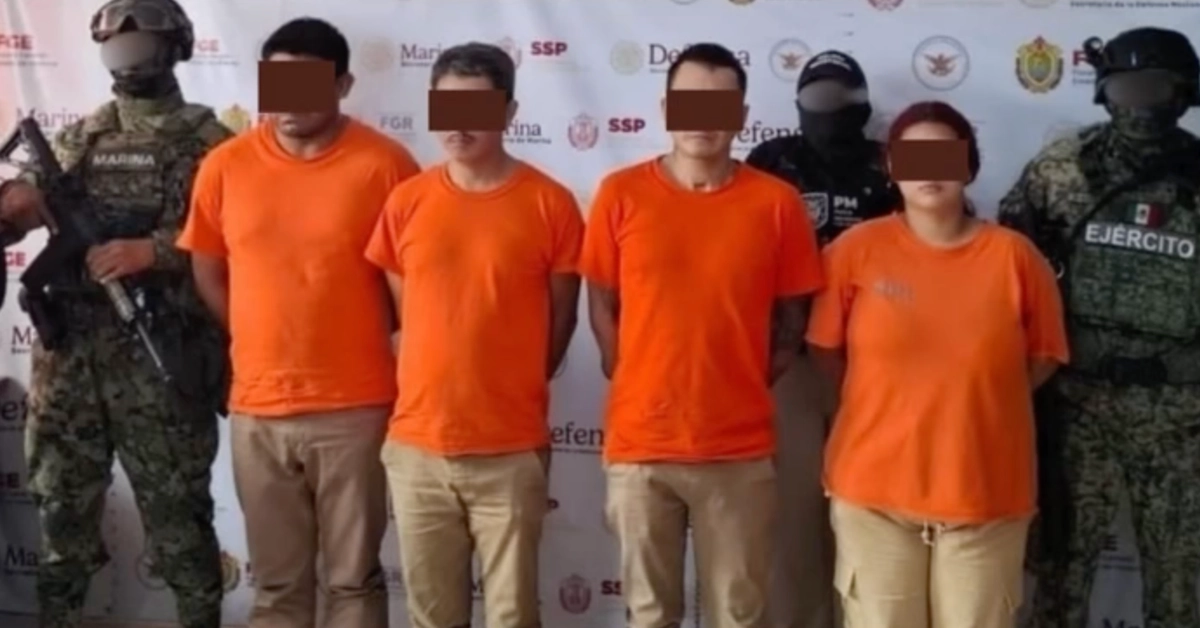 Octavio N, Jeana Paola N, Victor Manuel N y José Eduardo N, quienes originalmente habían sido detenidos por otros delitos, sin embargo tras el desarrollo de la investigación se logró imputarles el de secuestro.