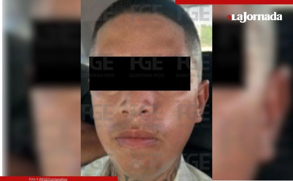 Eder Alexis “N” agredió a turistas en el Aeropuerto de Cancún, QR, cuando estas intentaban abordar una unidad de la plataforma Uber. Foto 