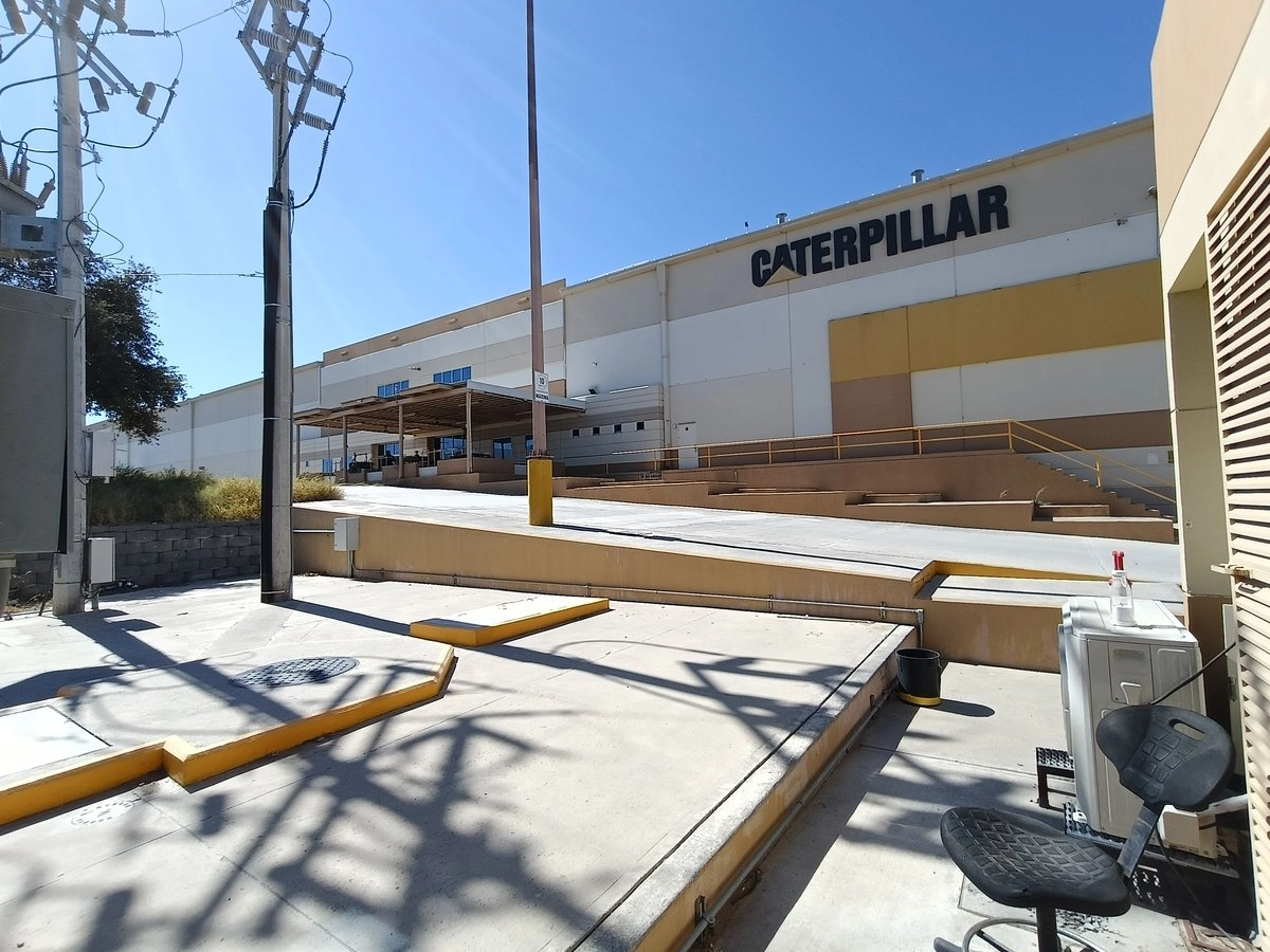 Aspectos de la planta de Caterpillar en Nuevo Laredo, la cual no opera desde 2023. Foto