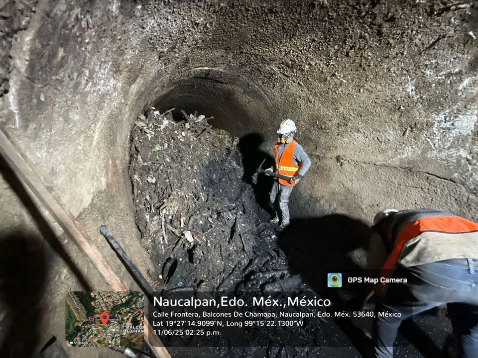 La Conagua informó en un comunicado que intensifica sus esfuerzos para eliminar el tapón de basura en la obra de toma de la presa Los Cuartos. Foto 