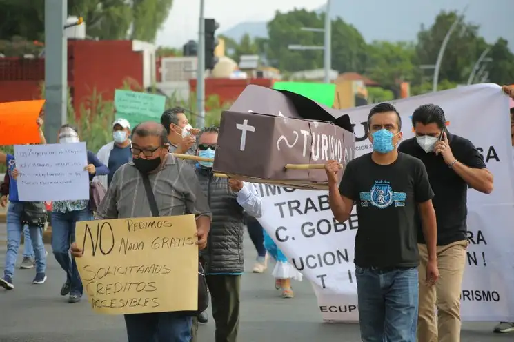Los emprendedores solicitan apoyos del gobierno. Foto Jorge Pérez Alfonso