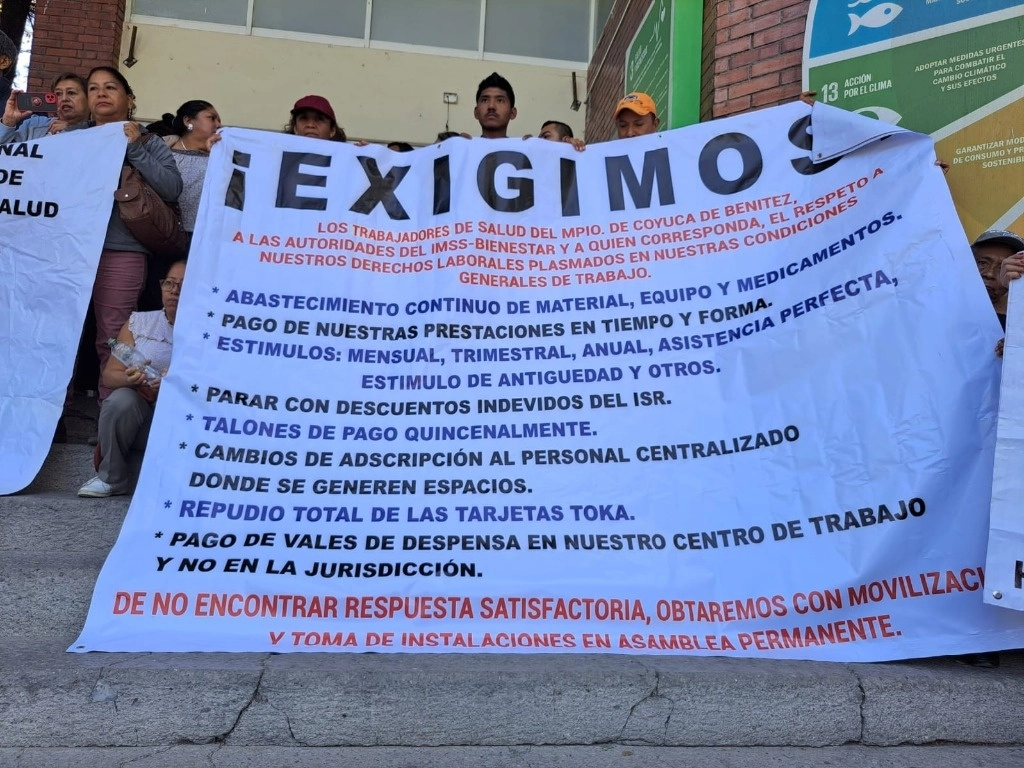 Trabajadores de la salud en Guerrero denuncian escasez de medicamentos; piden ser atendidos por las autoridades. Foto La Jornada