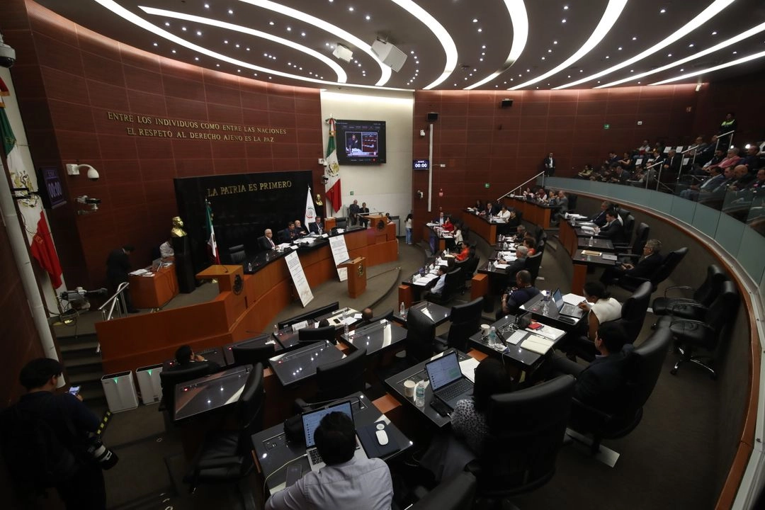 Sala de sesiones del Senado de la República. Foto 