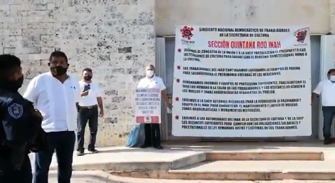 “La manifestación forma parte de un plan de acción nacional que inició en el 2021 con la intención de solucionar la falta de atención de autoridades en el cumplimiento de sus obligaciones”. Foto tomada de un video de TW
