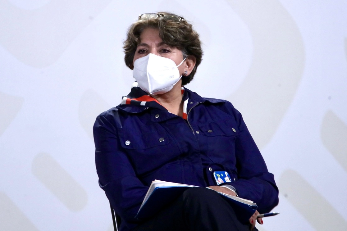 Delfina Gómez Álvarez, titular de la SEP participó en la primera sesión ordinaria del  comité del Sistema Nacional de Mejora Continua de la Educación. Foto Luis Castillo / Archivo