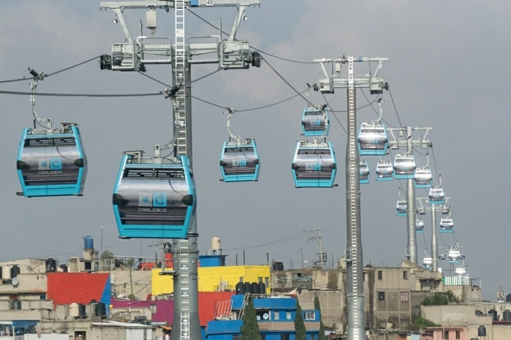 La revisión anual del tramo Xalpa-Santa Marta de la Línea 2 del Cablebús culminará el domingo 30 de julio. Foto Pablo Ramos / Archivo