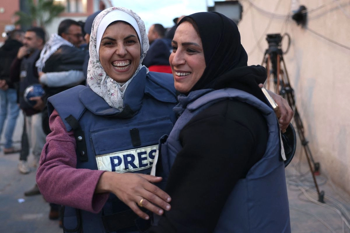 La periodista independiente Mariam Dagga, de 33 años, quien trabajó con Associated Press y otros medios durante la guerra de Gaza. Foto
