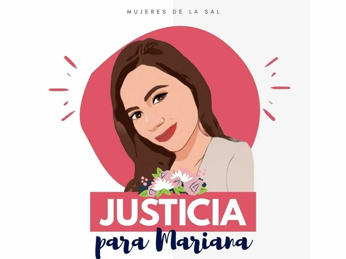 Imagen difundida en redes sociales mediante la cual se pide justicia para el asesinato de Mariana, pasante de Medicina en Chiapas. Foto tomada del Twitter de @mujeresdelasal