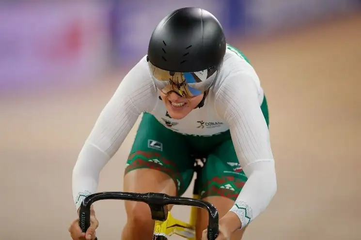 Jessica Salazar durante una competencia en Berlín. Foto Afp / Archivo