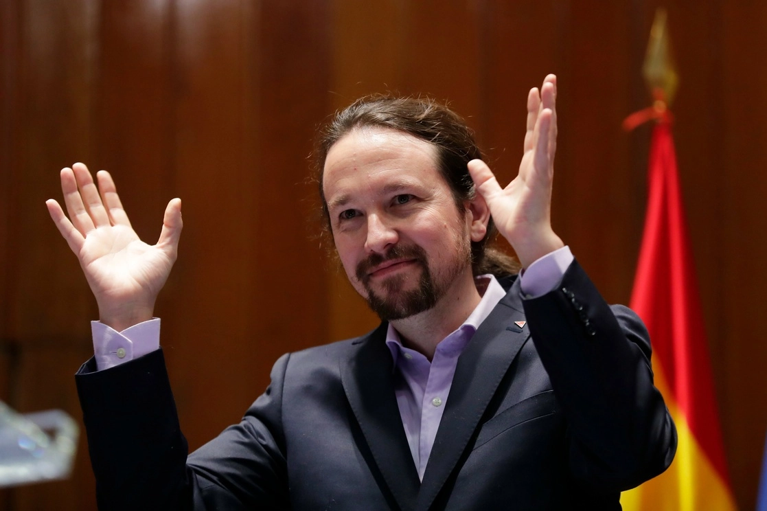 Pablo Iglesias quedó en último lugar en las elecciones de Madrid. Foto Ap
