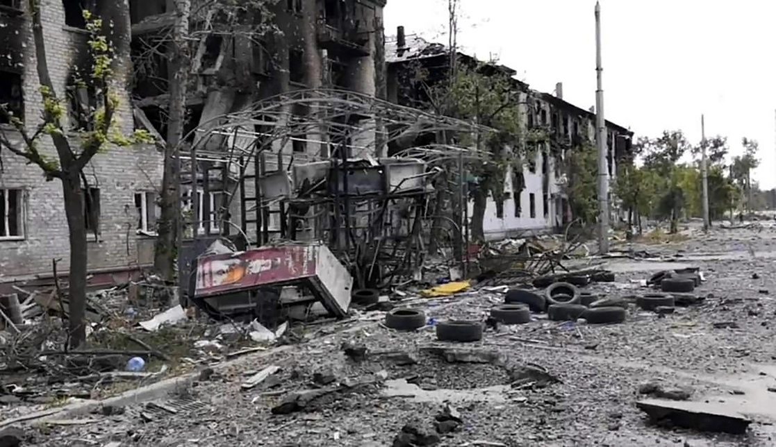 El avance ruso en la ciudad de Lysychansk reivindica su control sobre la región de Lugansk, al este de Ucrania. Foto Ap
