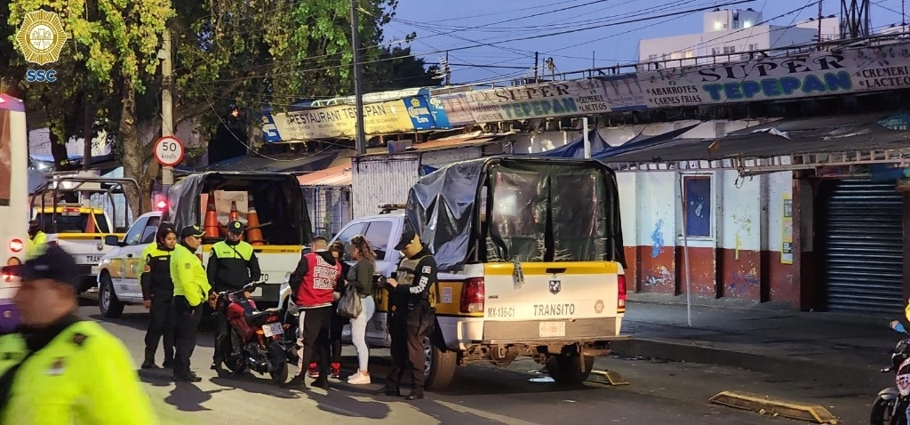 Policías de la SSC CDMX realizan un operativo en la colonia Popotla, en la alcaldía Miguel Hidalgo, el 22 de enero de 2024. Foto tomada de X @SSC_CDMX

