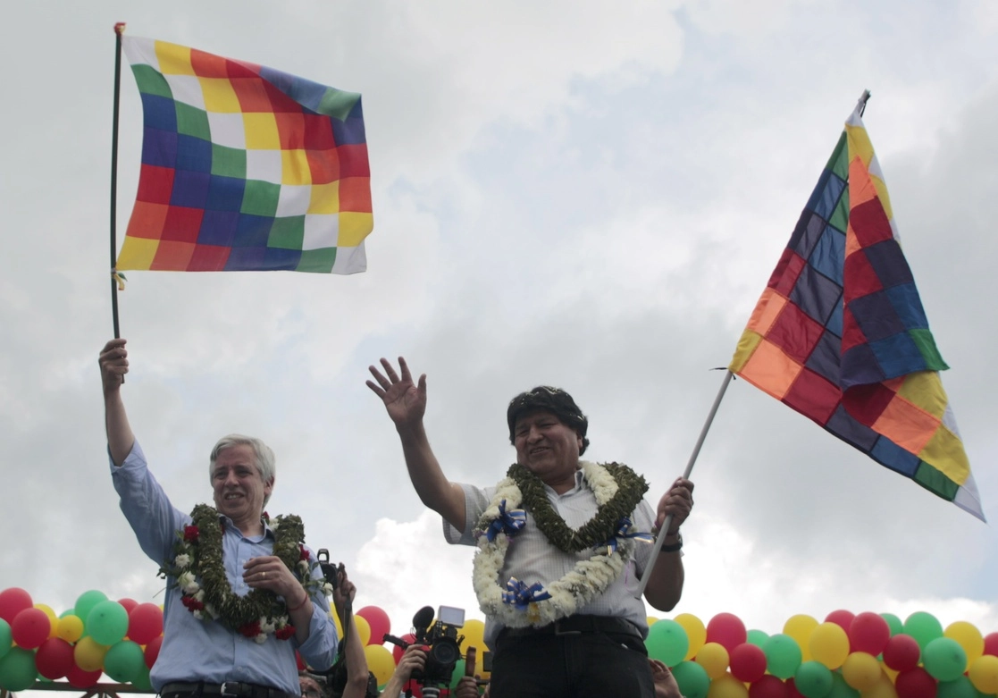 Evo Morales y Álvaro García Linera, el 11 de noviembre de 2020. Foto Europa Press