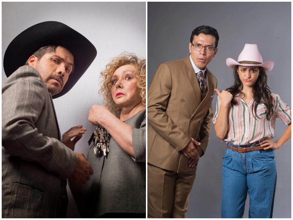 La obra comienza temporada hoy en el Foro Shakespeare. Anabel Ferreira y Sergio Bonilla encabezan el elenco (imagen izquierda). Sobre estas líneas, Lucía Huacuja y Américo del Río. Foto Brian Nolasco