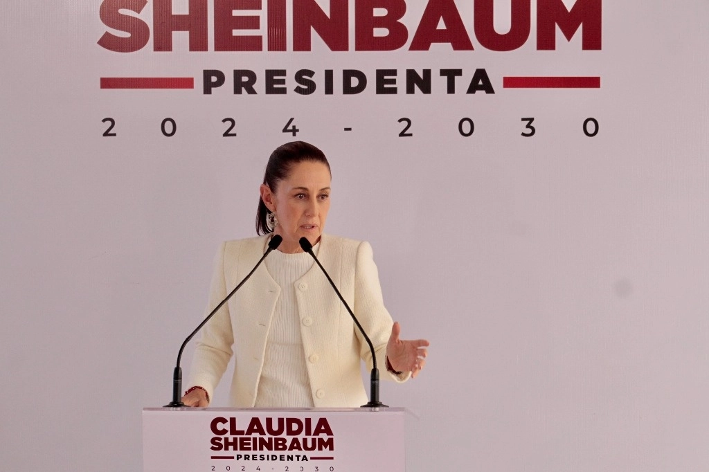 La presidenta electa, Claudia Sheinbaum durante una conferencia de prensa. Foto Germán Canseco / Archivo

