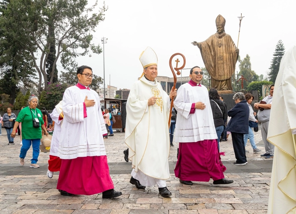 Guadalupe Torres Campos, responsable de la Dimensión Episcopal para la Pastoral de la Movilidad Humana de Conferencia del Episcopado Mexicano. Foto Tomada de Facebook Basílica de Santa María de Guadalupe 