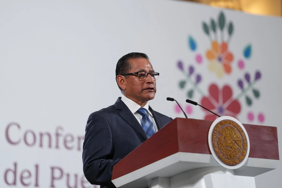 El director general del Corredor Interoceánico del Istmo de Tehuantepec, vicealmirante Octavio Sánchez, destacó que su objetivo es "instrumentar una plataforma logística para el bienestar y desarrollo de la región del Istmo de Tehuantepec”. Foto 