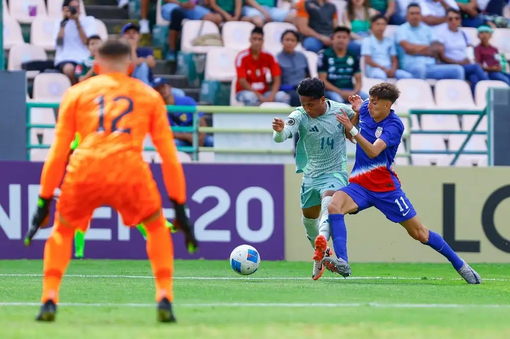 La selección azteca se impuso en el último minuto con un gol de Diego Ochoa. Foto Tomada de X @miseleccionsubs