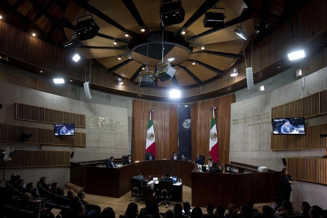 Sala de sesiones del TEPJF en imagen de archivo. Foto Cristina Rodríguez
