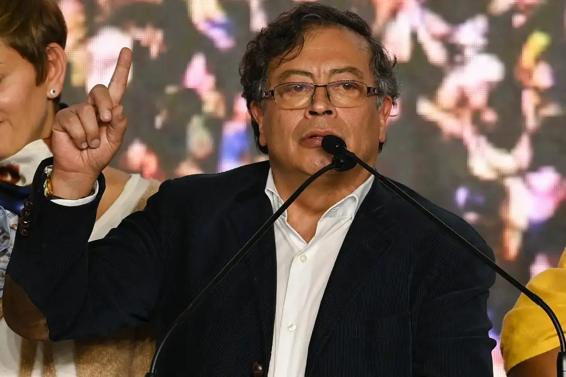 El candidato presidencial colombiano, Gustavo Petro, ayer en Bogotá. Foto Afp  