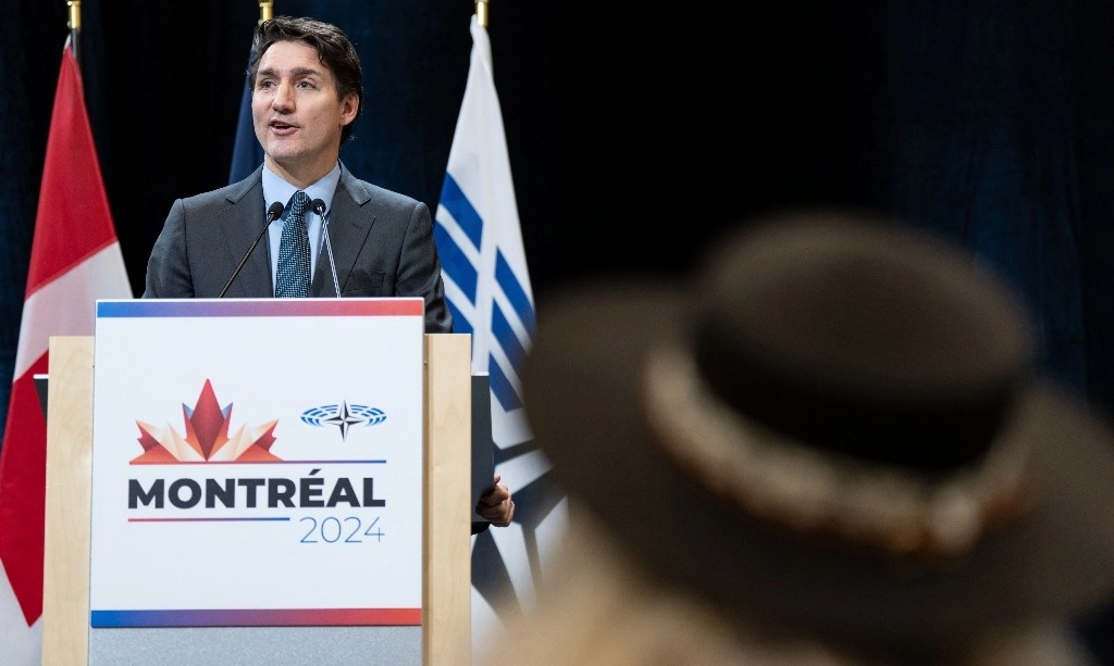El primer ministro canadiense, Justin Trudeau, durante un evento en Montreal, el 25 de noviembre de 2024. Foto Christinne Muschi / The Canadian Press vía Ap