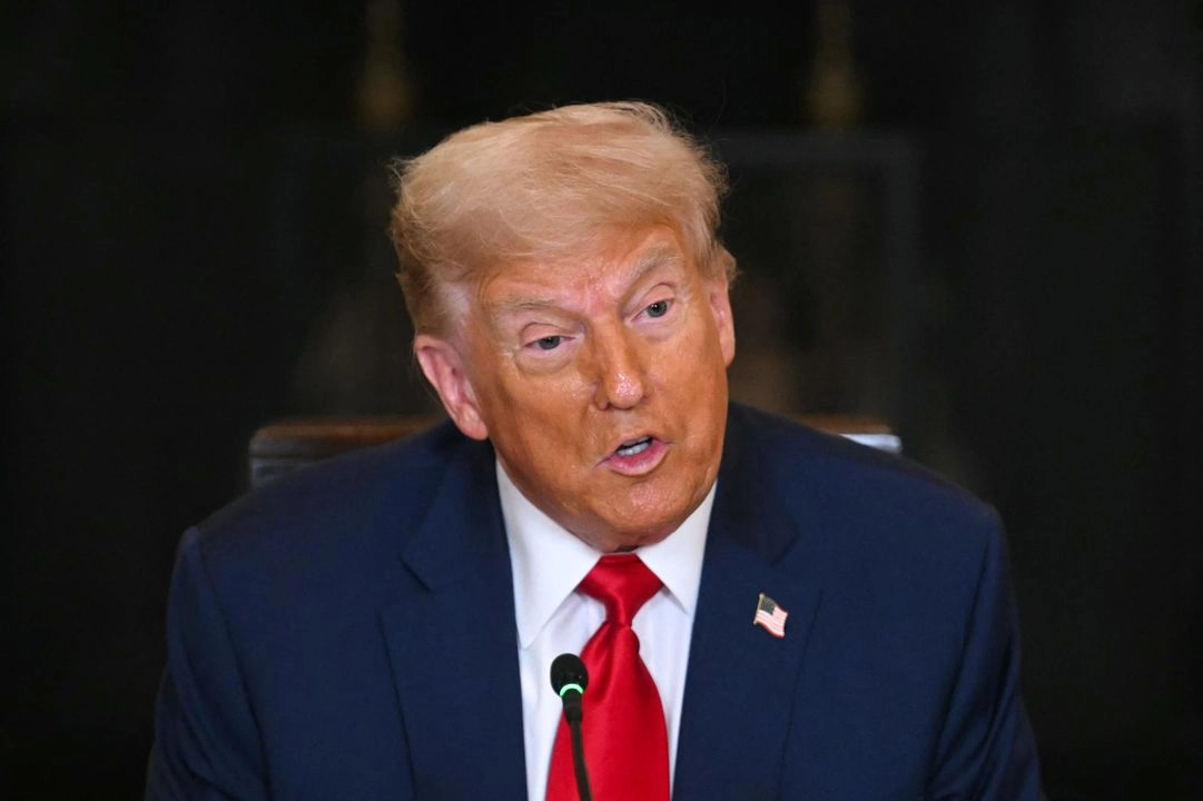 El presidente Donald Trump durante un evento en la Casa Blanca, el 9 de julio de 2025. Foto 