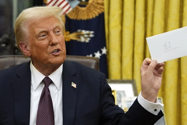 El presidente de EU, Donald Trump. Foto Ap