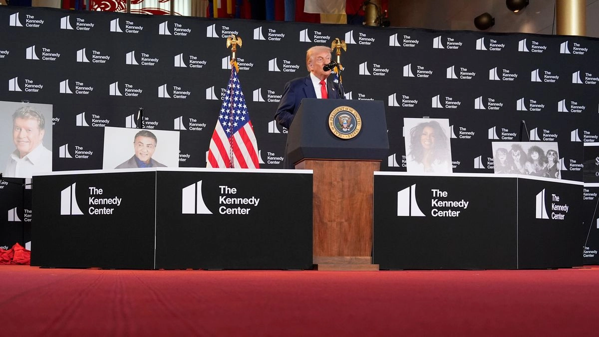 El presidente, Donald Trump, habla en el Centro Kennedy, el miércoles 13 de agosto de 2025, en Washington.