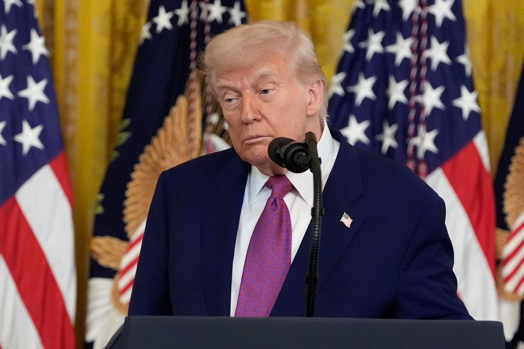El presidente de Estados Unidos, Donald Trump, durante un evento en la Casa Blanca, el 12 de junio de 2025. Foto 