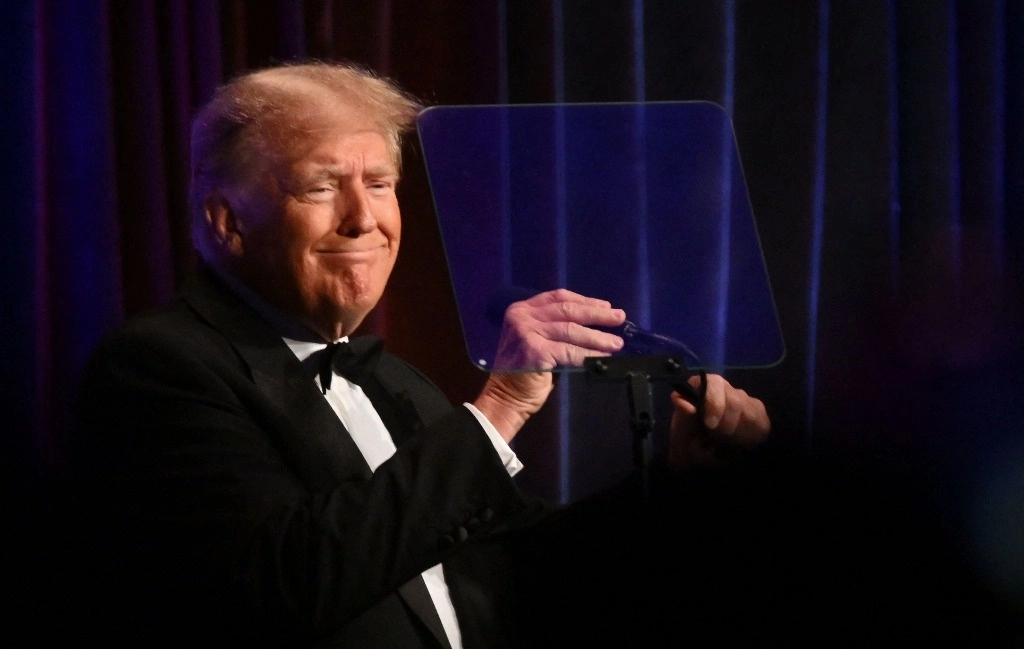 El ex presidente de Estados Unidos y aspirante a la presidencia, Donald Trump, durante la 111 gala anual del New York Young Republican Club en Nueva York el 9 de diciembre de 2023. Foto Afp