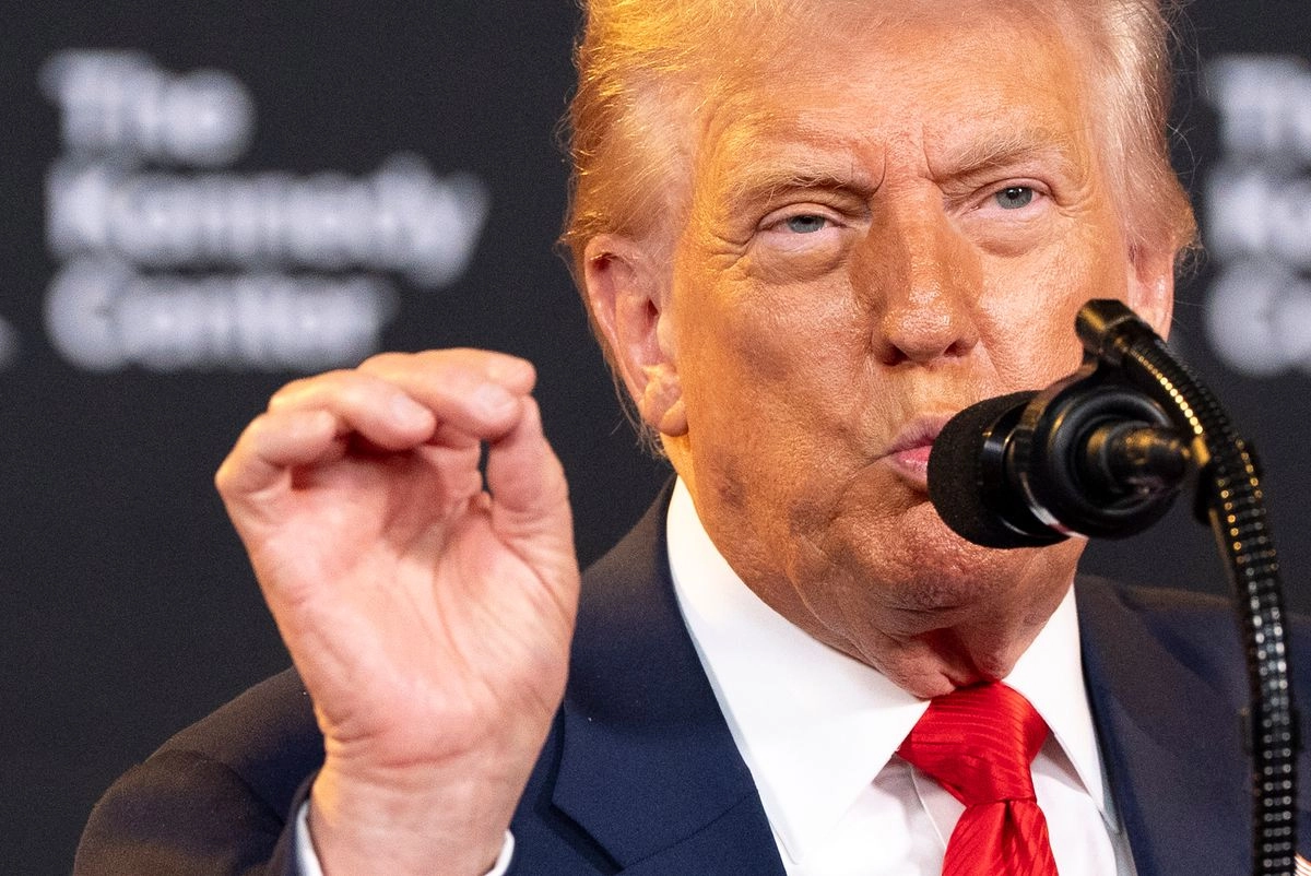El presidente Donald Trump durante un evento en el Centro Kennedy, el 13 de agosto de 2025. Foto 