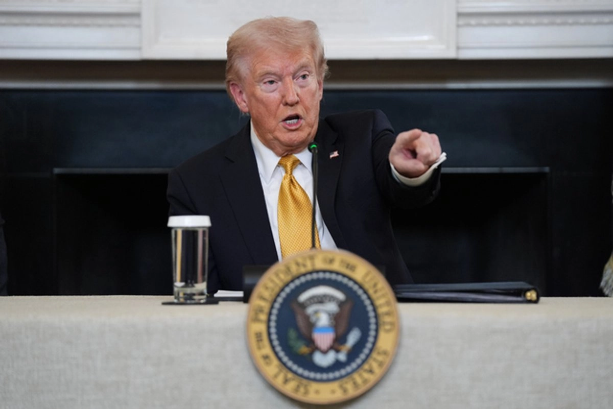 El presidente de Estados Unidos, Donald Trump durante conferencia de prensa. Foto 