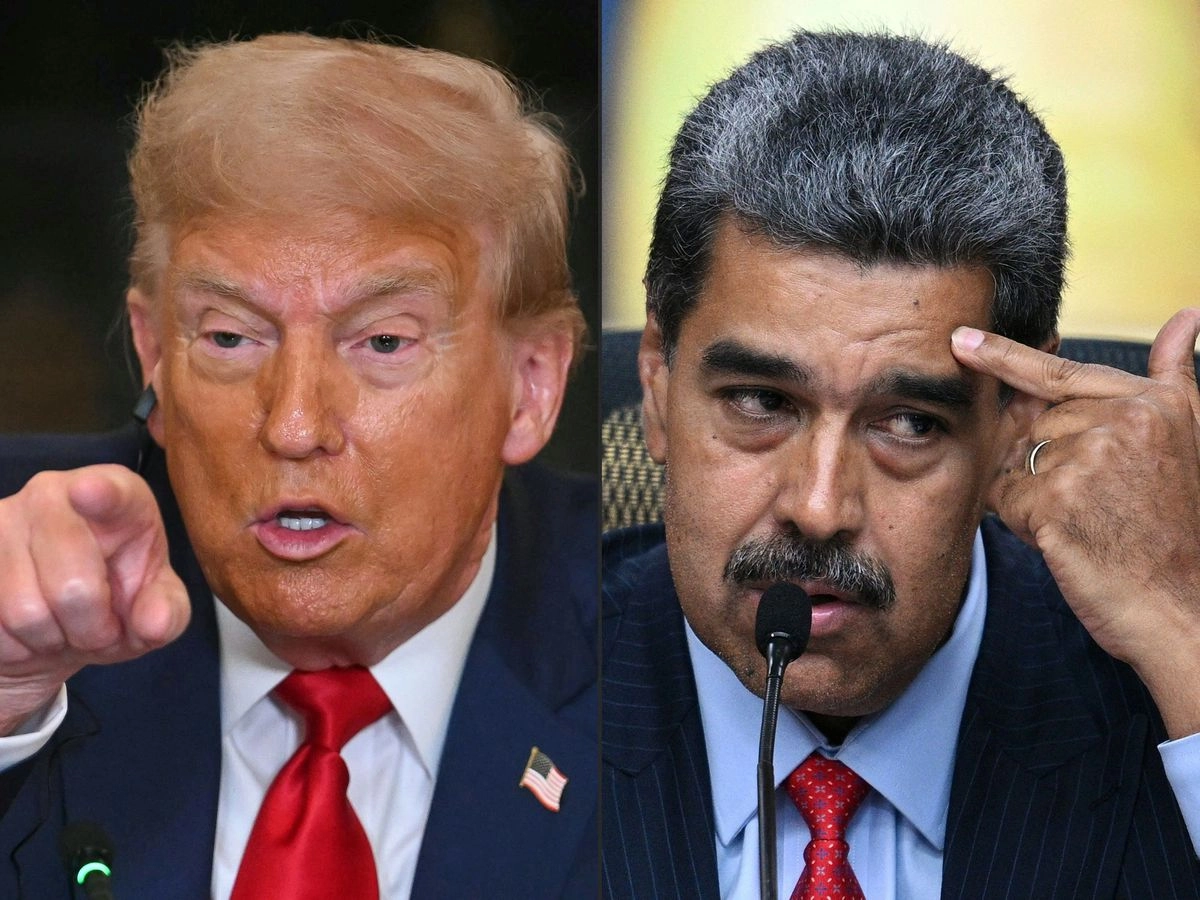El presidente estadunidense Donald Trump y el presidente venezolano Nicolás Maduro. 