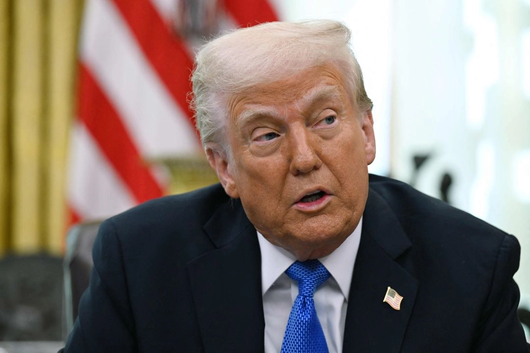 El presidente Donald Trump en un evento en la Oficina Oval de la Casa Blanca, el 21 de marzo de 2025. Foto 