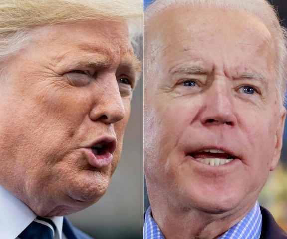 Donald Trump señaló que los sondeos de la Casa Blanca le dan ventaja contra Joe Biden. Foto Afp