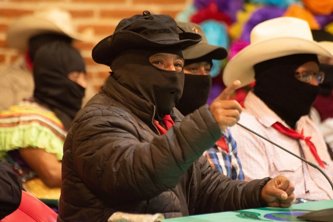El subcomandante Moisés señalo que realizaron su propia investigación tras la detención de los indígenas tsotsiles José Baldemar Sántiz Sántiz y Andrés Manuel Sántiz Gómez, bases de apoyo del EZLN. Foto  