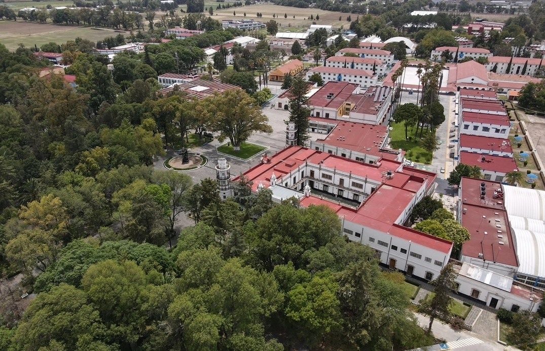 Vista aérea de la Universidad Autónoma Chapingo en Texcoco, Estado de México. Foto tomada del Twitter @uach_chapingo / Archivo