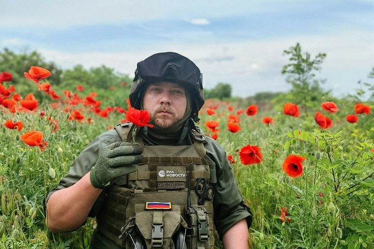 Rostislav Zhuravliov, corresponsal de guerra para la agencia de noticias rusa RIA Novosti, murió en un ataque ucranio en la región sur de Zaporiyia. Foto Sputnik vía Afp 